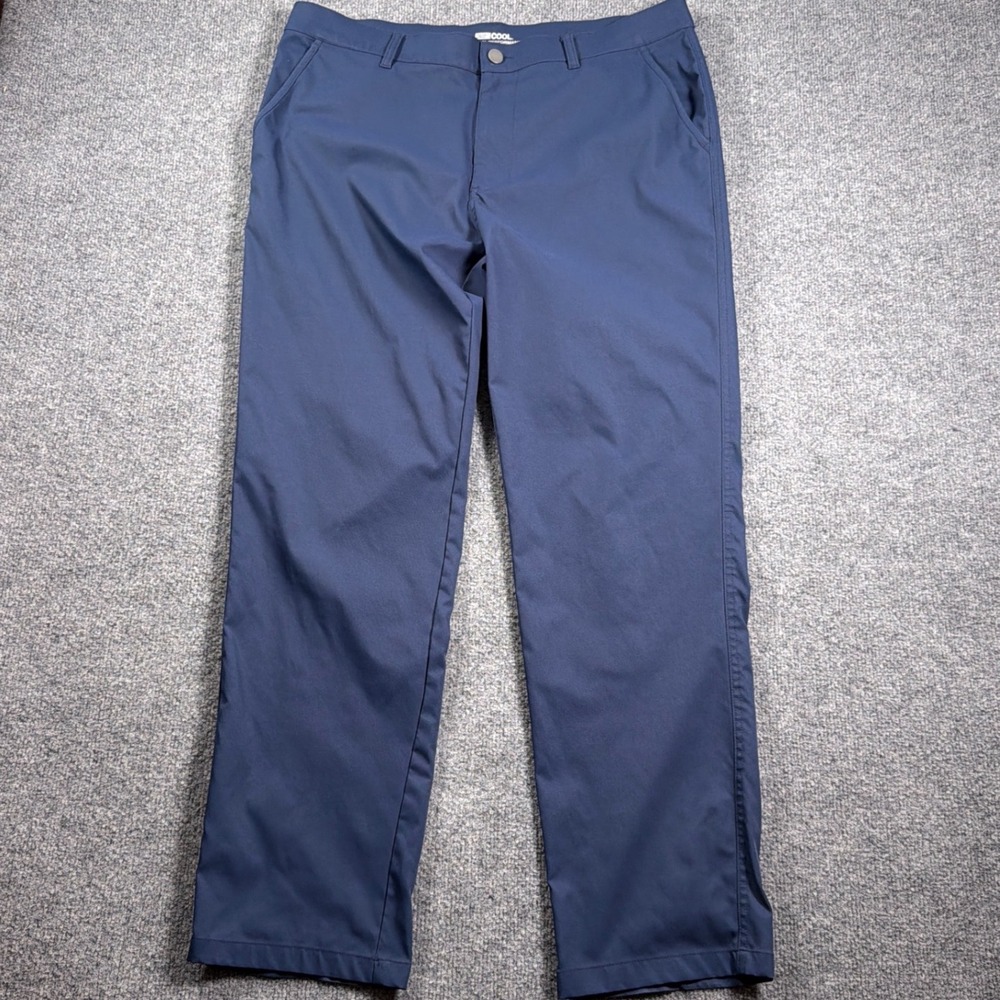 32 Degrees Cool Stretch Performance Pants Mens 36x32 Navy Blue Golf Tech